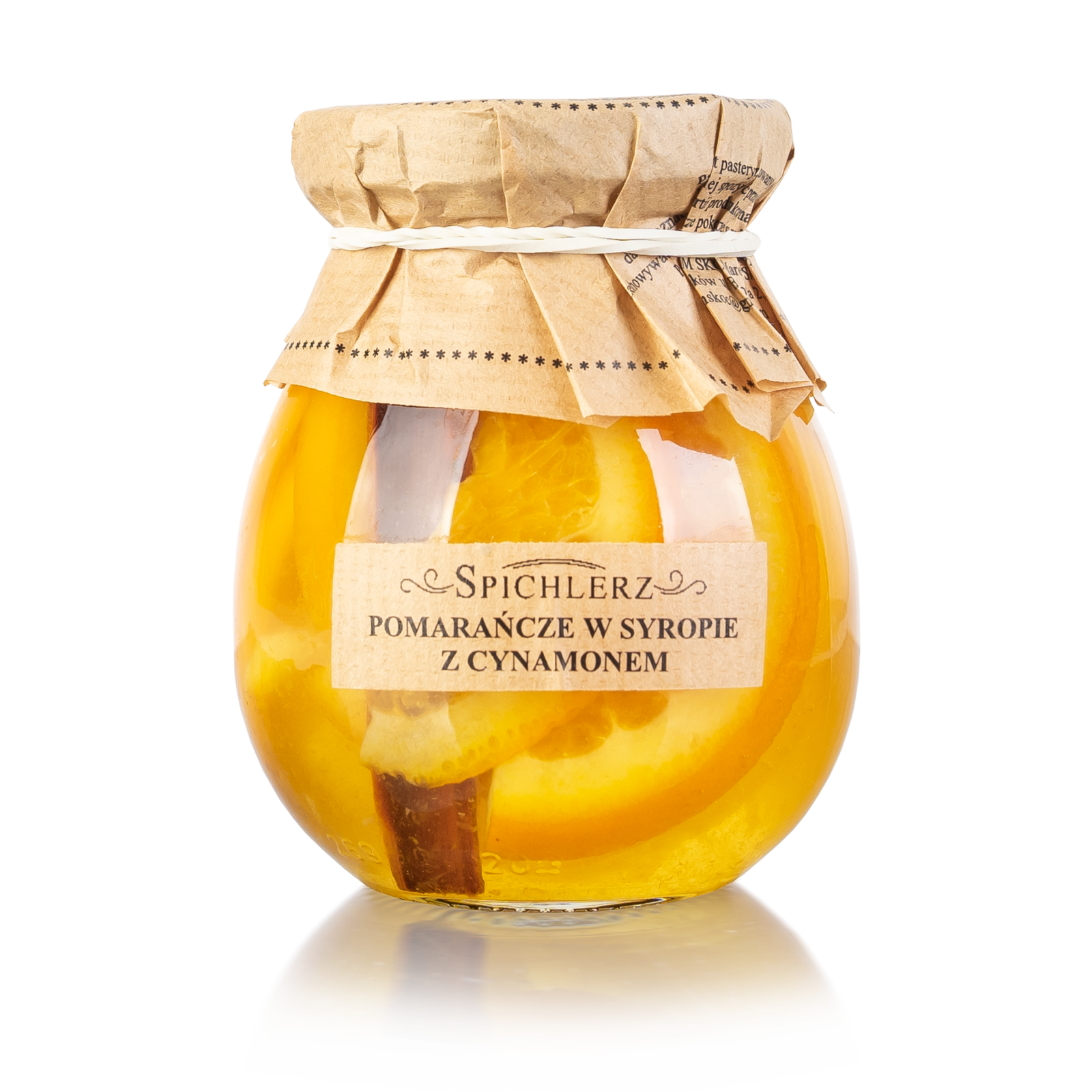 pomarancze-w-syropie-z-cynamonem.png POMARAŃCZE W SYROPIE Z CYNAMONEM 260 g - obrazek 1